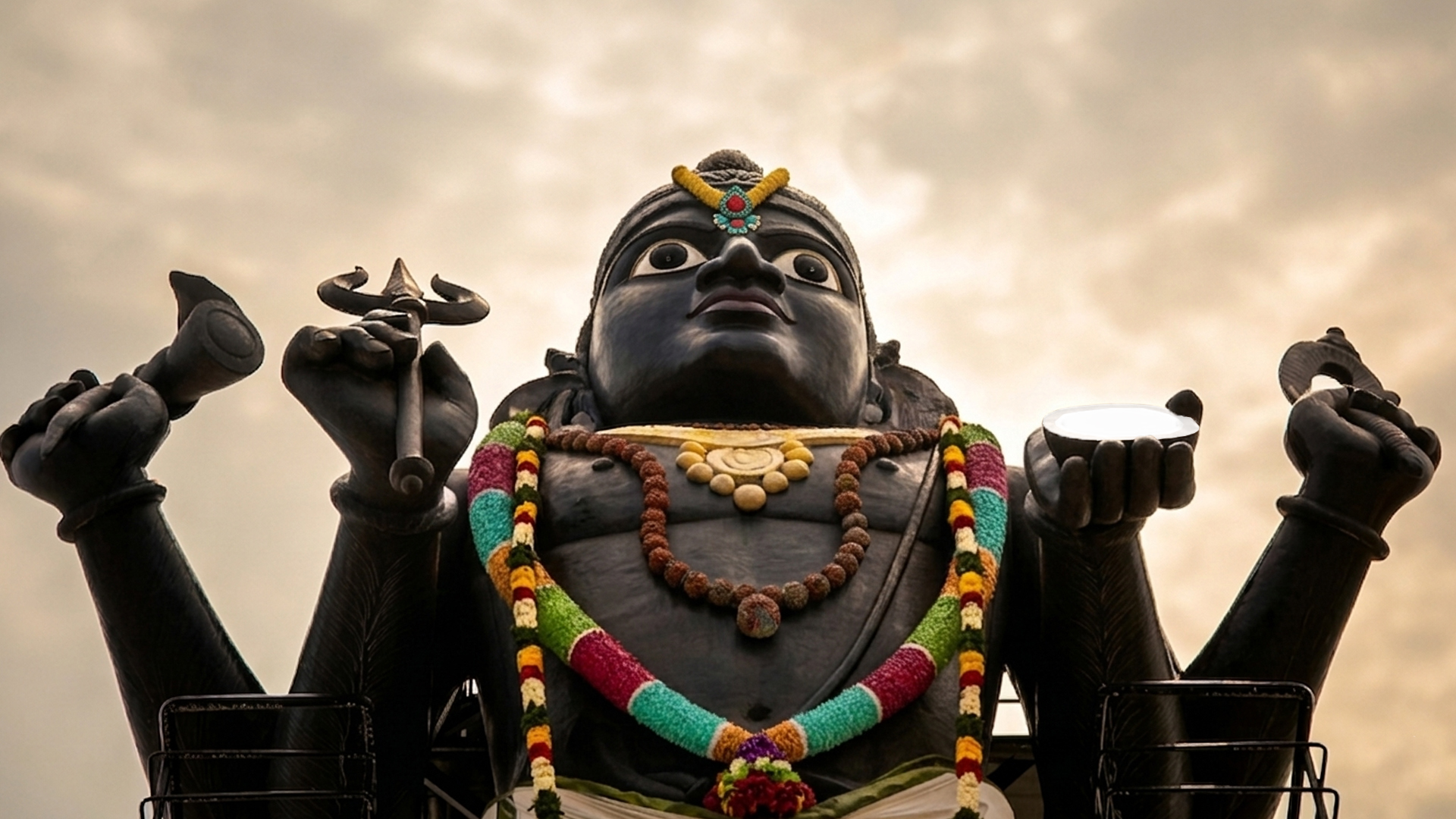 Statue of Asitanga Bhairavar the deity of wisdom and education