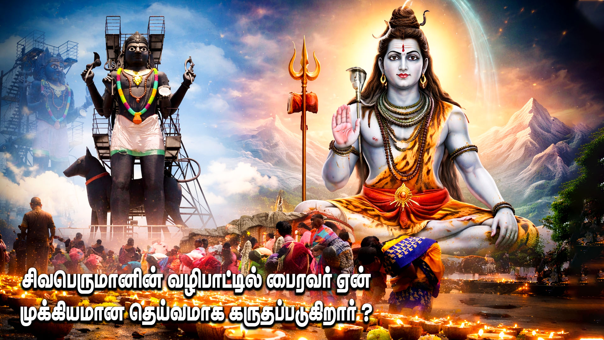 சிவபெருமானின் உக்கிர வடிவமான கால பைரவர் அருள்மிகு தோற்றம்