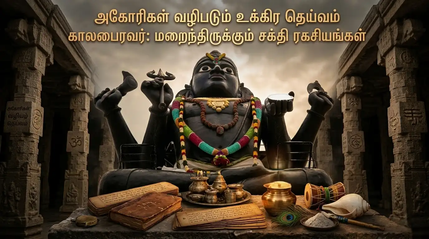 அகோரிகள் வணங்கும் காலபைரவர் உக்கிர தோற்றம் மற்றும் ஆன்மீக ரகசியங்கள்