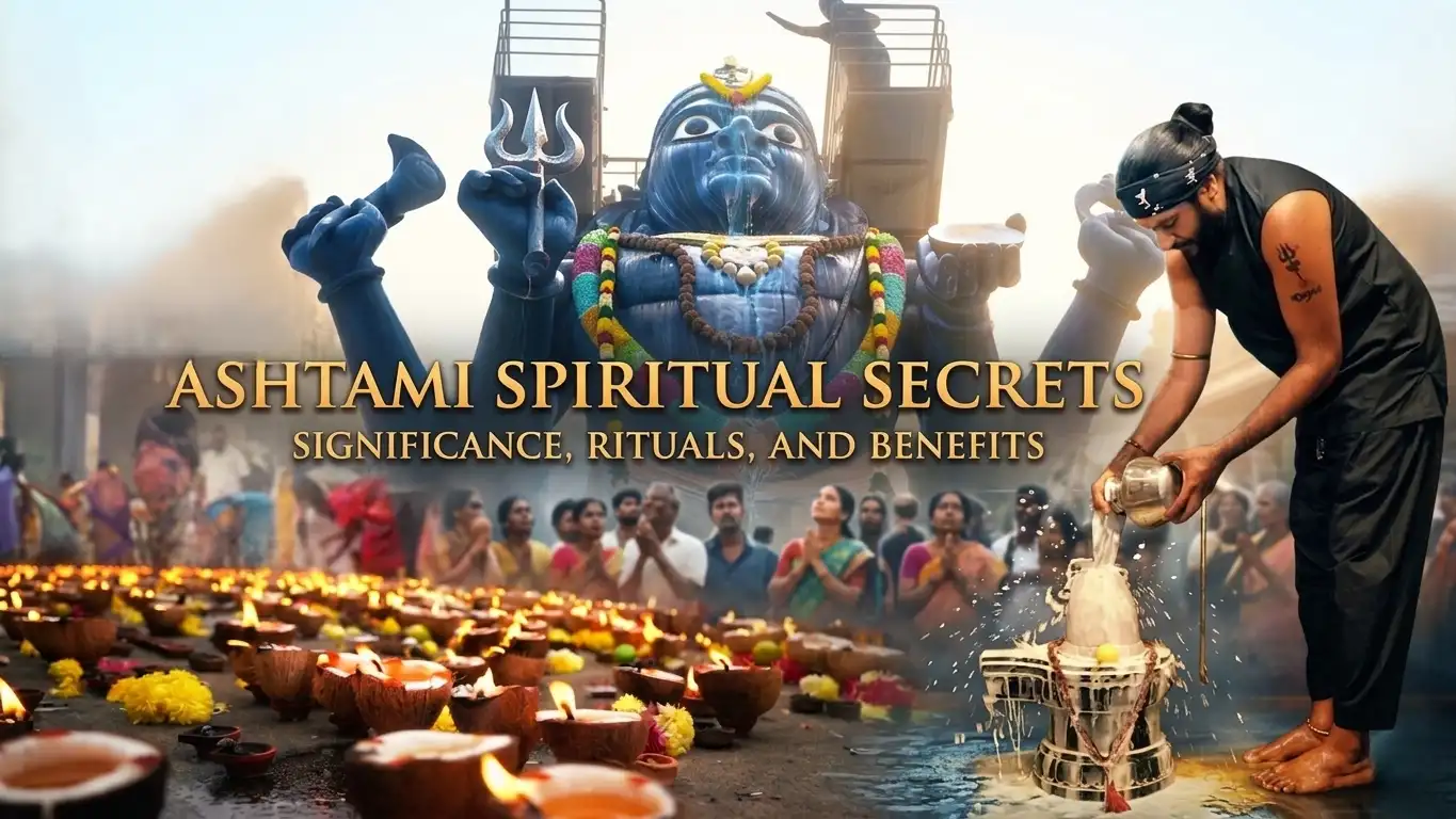 Lord Kala Bhairava temple worship and coconut lamp lighting on Ashtami
