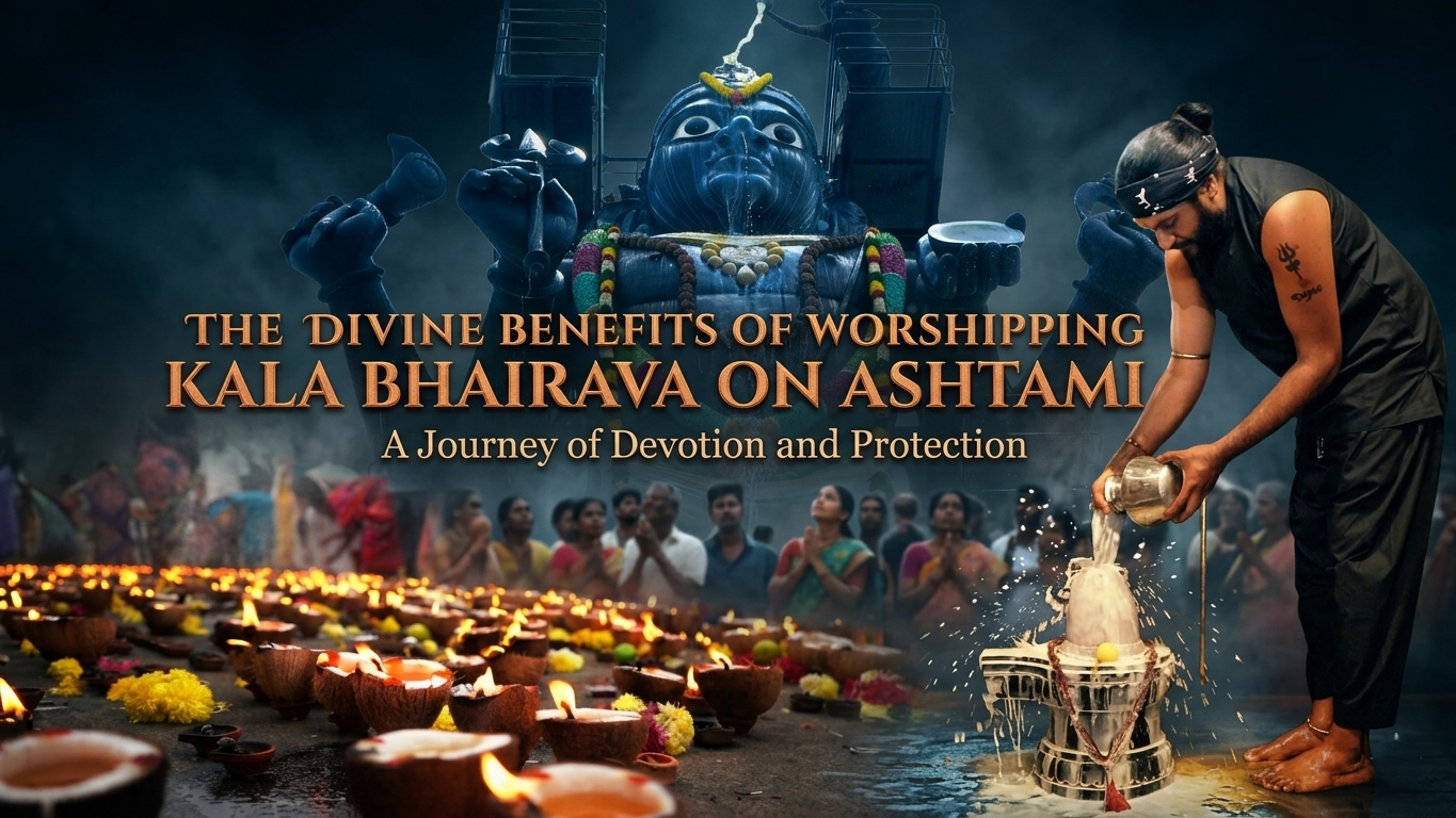Kala Bhairava worship on Ashtami for divine protection and spiritual blessings