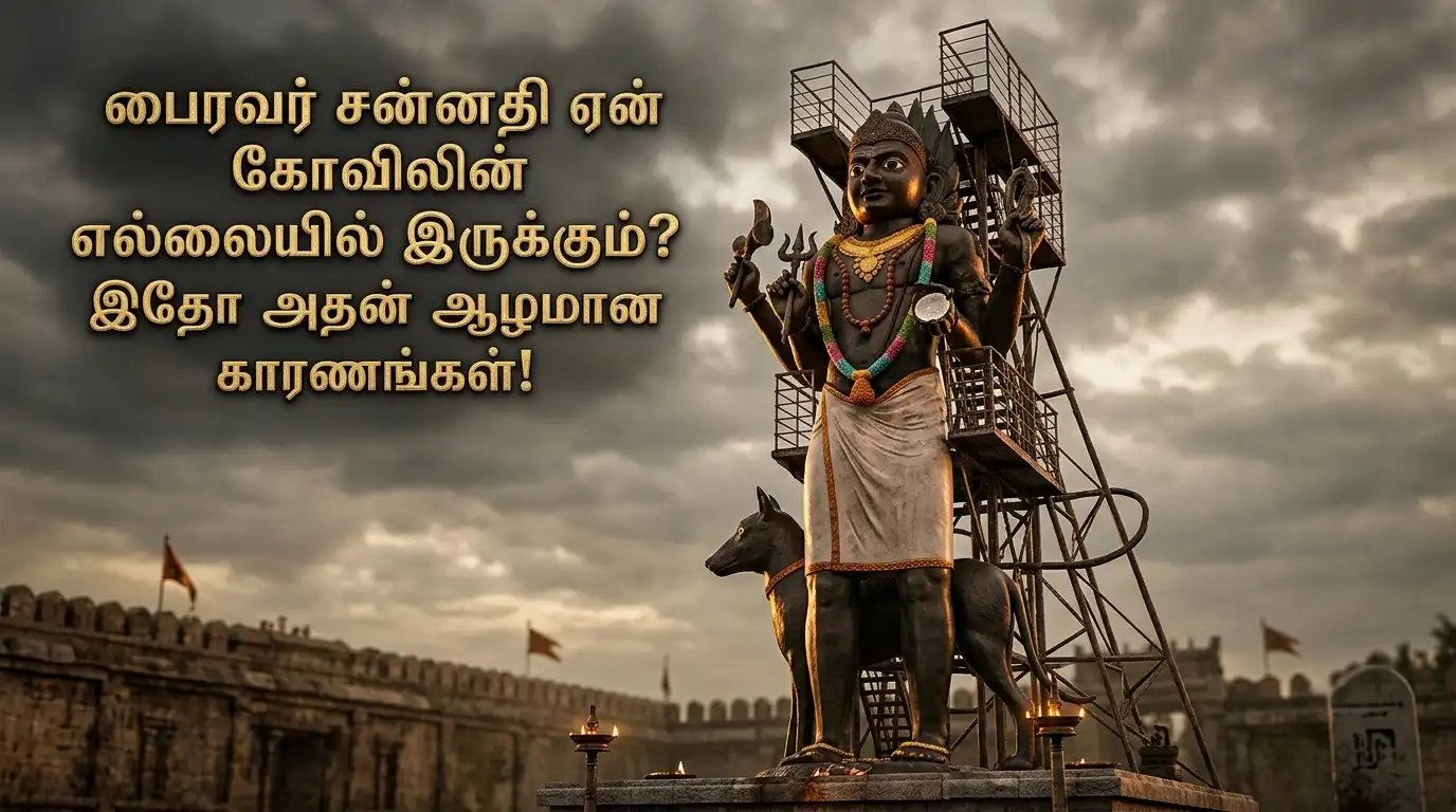 கோவில் எல்லையில் அமைந்துள்ள கால பைரவர் சன்னதி