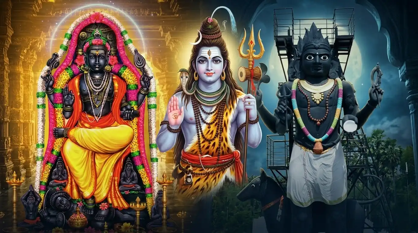 காலபைரவர் – தட்சிணாமூர்த்தி: சக்தியும் அறிவும் சந்திக்கும் சிவ தத்துவம்