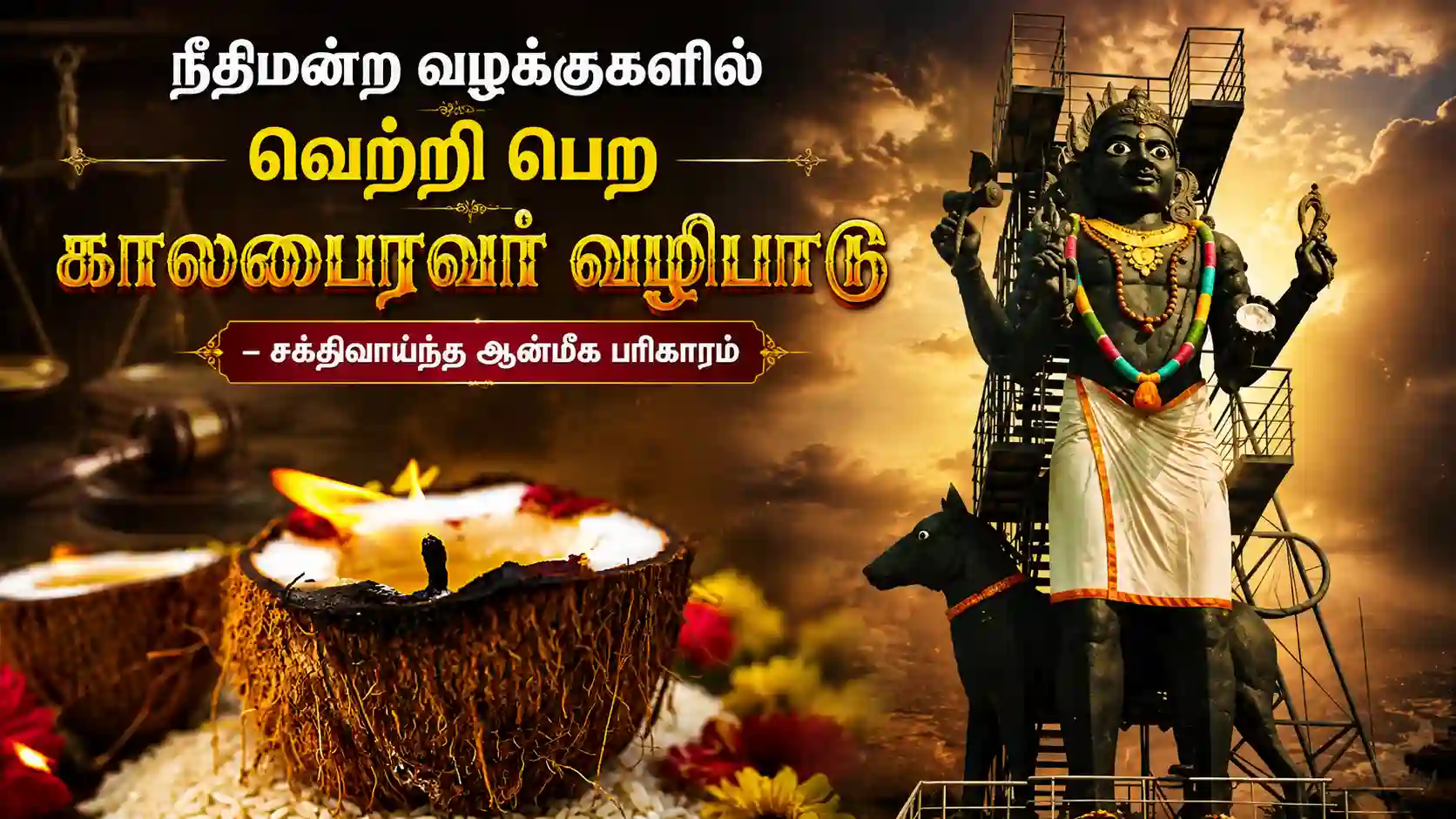 கோர்ட் வழக்குகளில் வெற்றி பெற காலபைரவர் வழிபாடு செய்யும் பக்தர்கள்