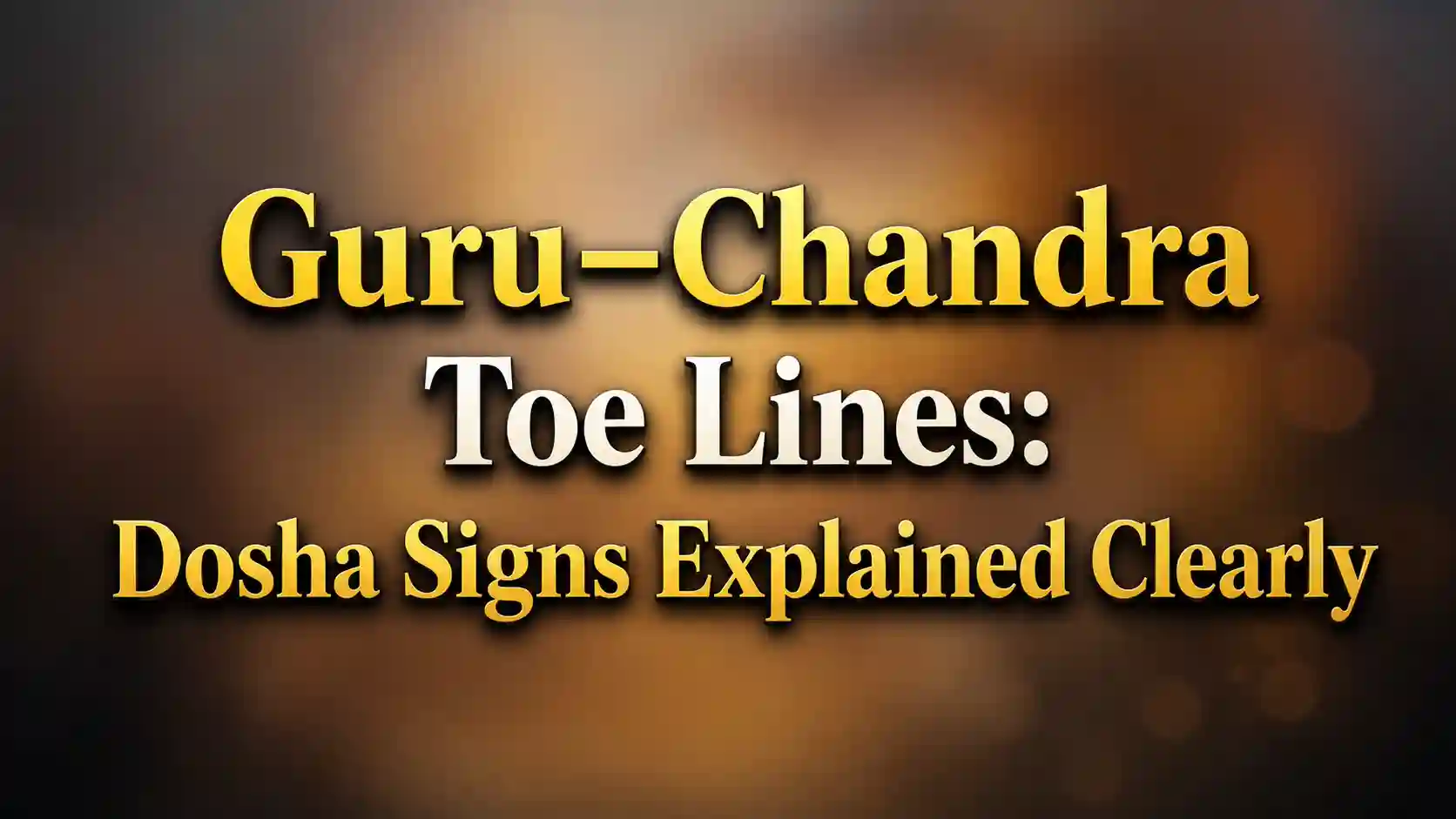 Guru Chandra toe lines dosha signs Vaagai Naga Sangu Surya
