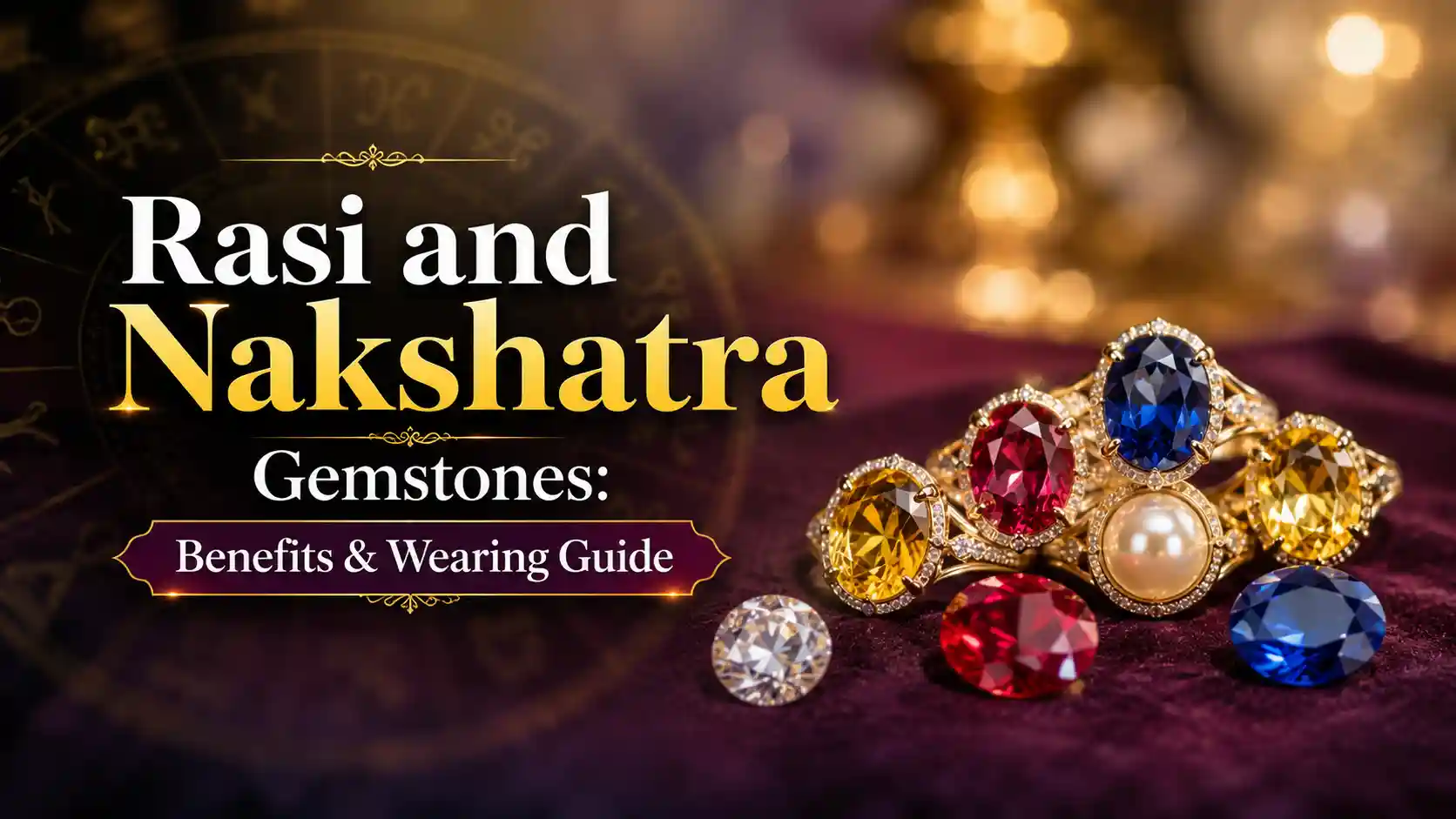 Rasi and Nakshatra gemstones associated with Vedic astrology