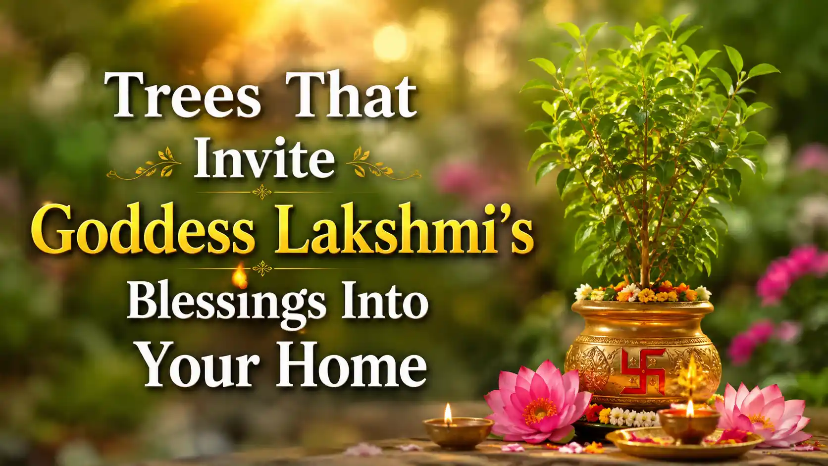 Auspicious trees and plants believed to invite Goddess Lakshmi's blessings into the home