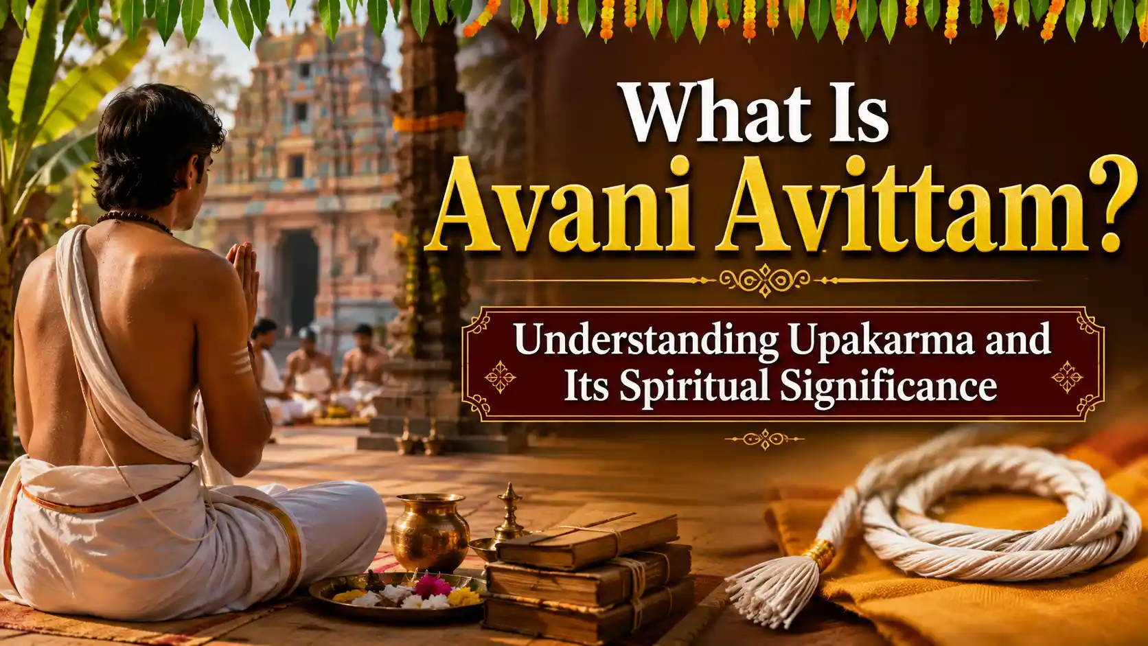Avani Avittam Upakarma sacred thread ceremony and Vedic tradition