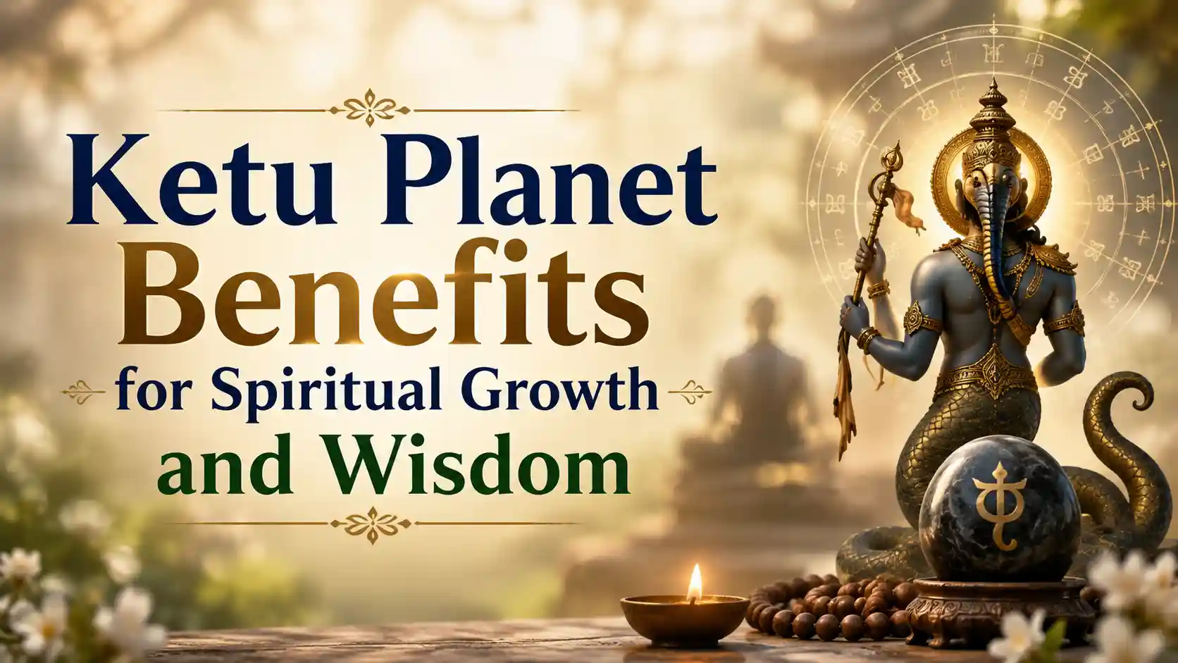 Illustration of Ketu planet symbolizing spiritual growth, intuition, and enlightenment