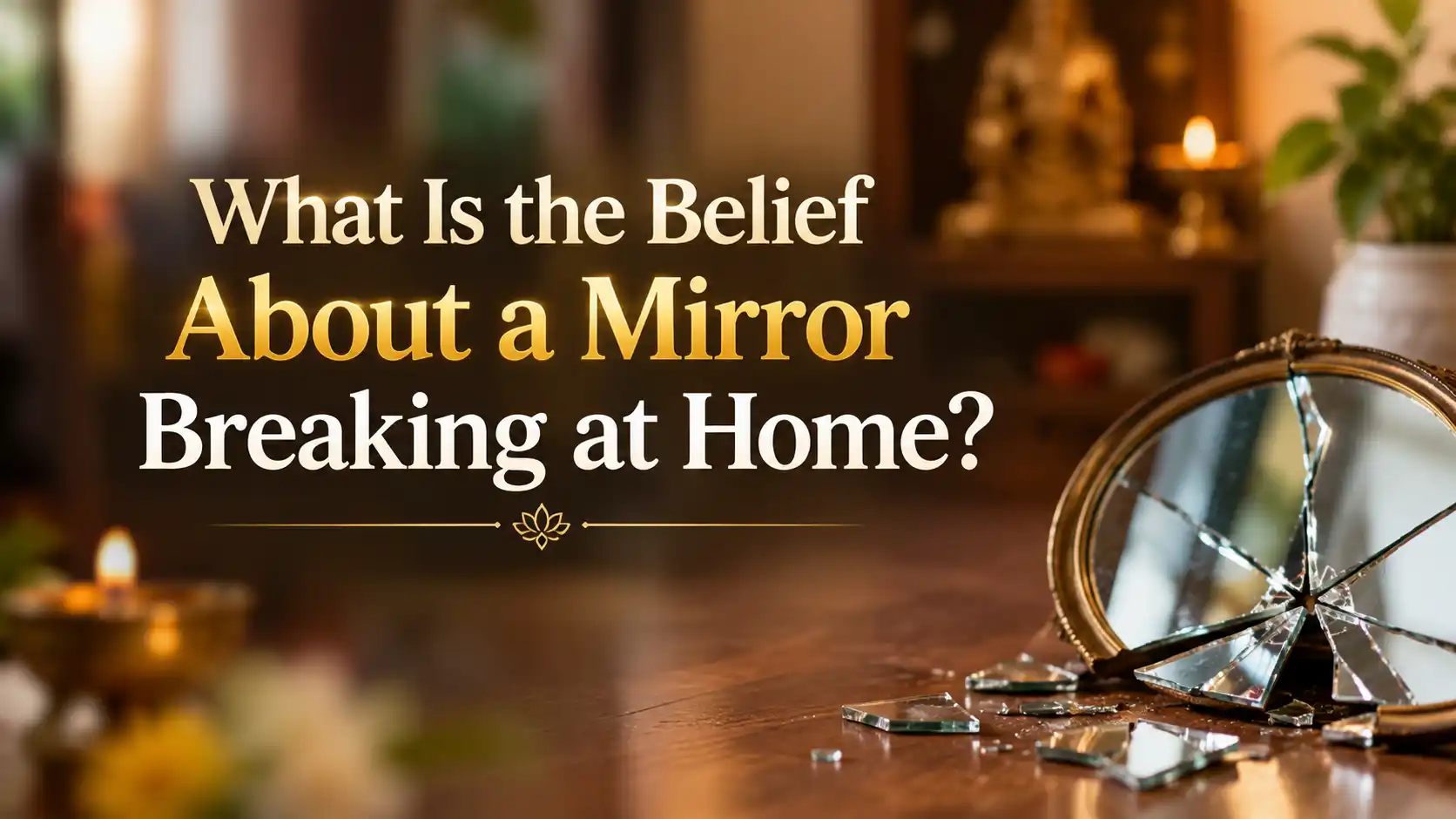 Belief about a mirror breaking at home and its spiritual meaning
