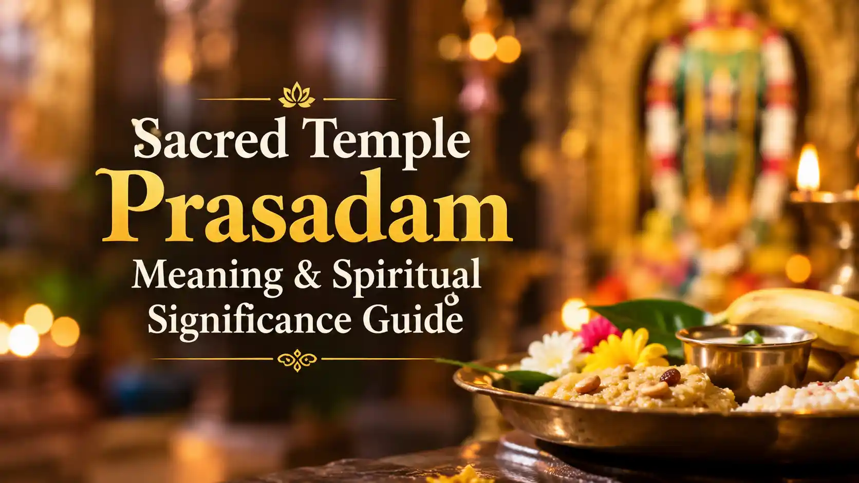 Sacred temple prasadam received with devotion and respect