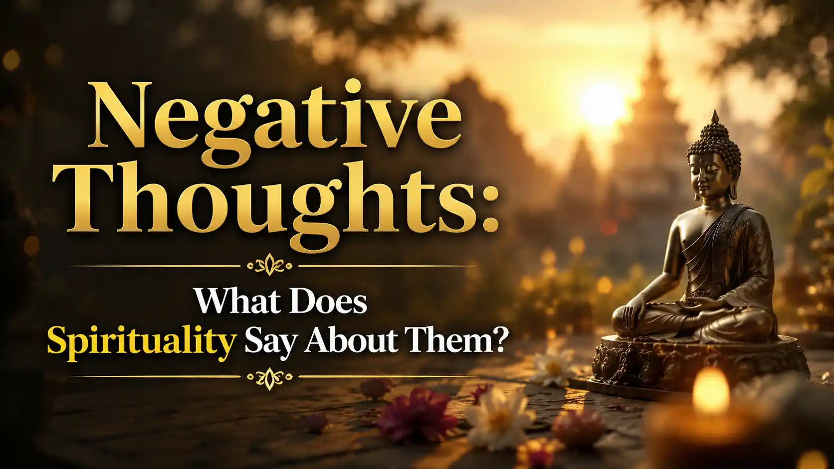 Person practicing meditation to overcome negative thoughts through spirituality