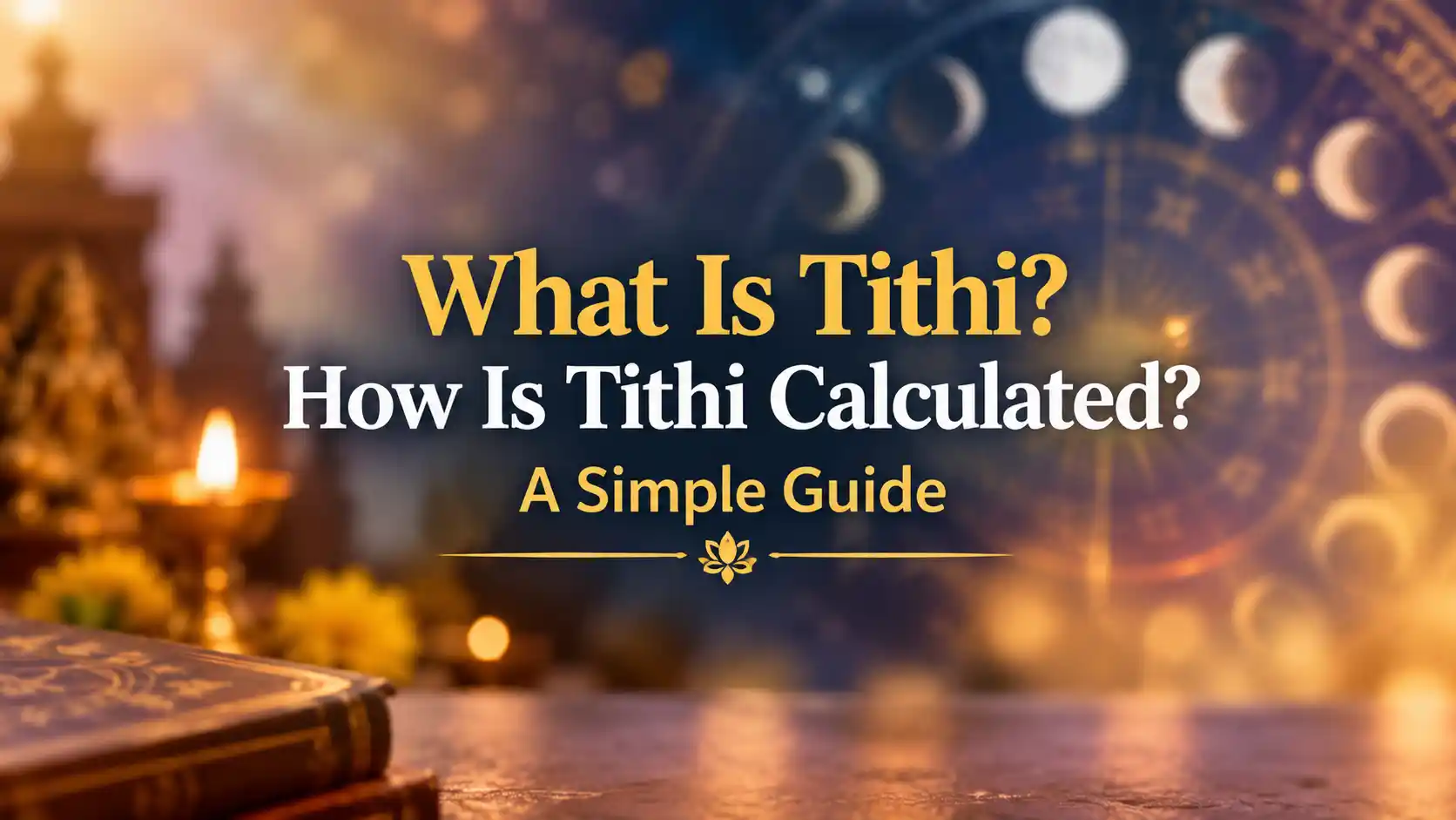 What is Tithi and how Tithi is calculated using the Sun and Moon